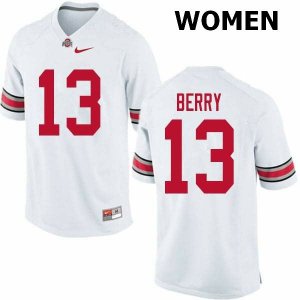 Women's Ohio State Buckeyes #13 Rashod Berry White Nike NCAA College Football Jersey Special IJQ5844WU